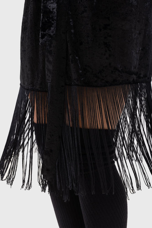 Killstar Burnt Obsidian Robe Black