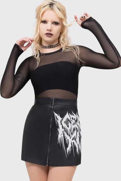 Killstar Byte Mesh Top Black