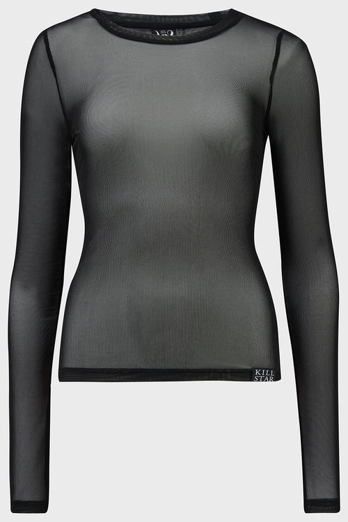 Killstar Byte Mesh Top Black