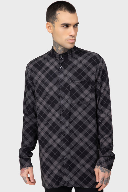 killstar Cain Shirt Grey