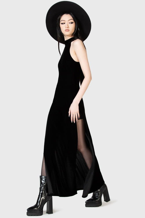 Killstar Castella Maxi Dress Black