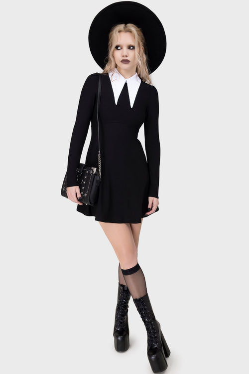 Killstar Cathedral Skater Dress Black