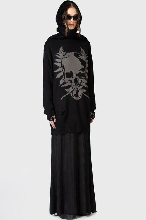 Killstar Cause Fear Knit Sweater Black