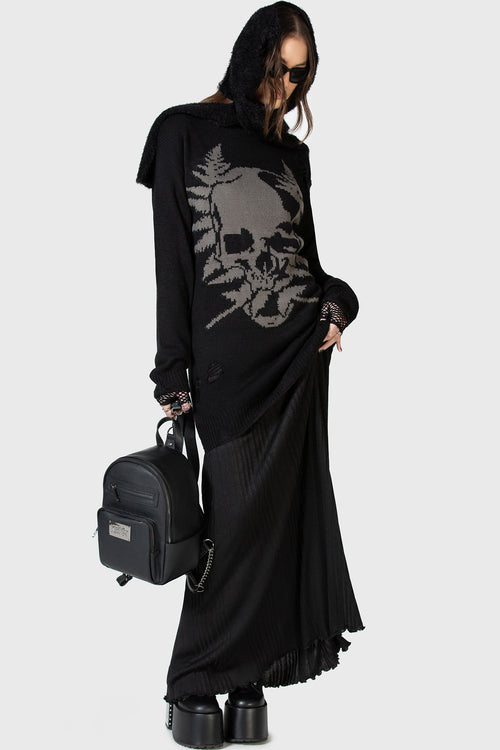 Killstar Cause Fear Knit Sweater Black