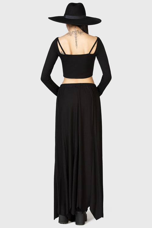 Killstar Celestial Night Crop Top Black