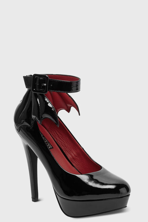killstar Cemetery Lane Heels Black