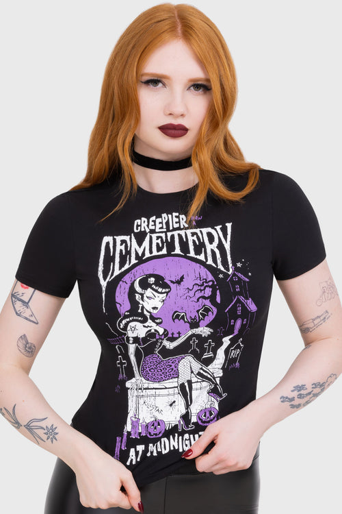 killstar Cemetery T-Shirt Black