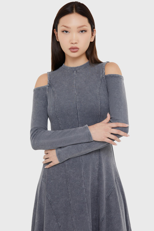 Killstar Cinderstorm Dress Grey