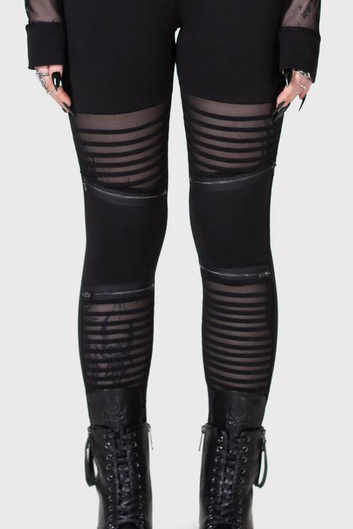 Killstar Clara's Trap Leggings Black