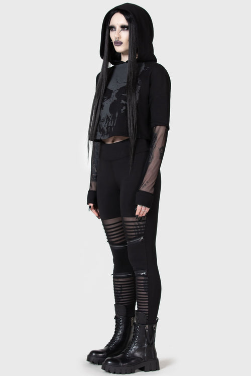 Killstar Clara's Trap Leggings Black
