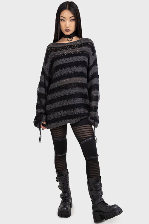 killstar Clara's Trap Leggings Black