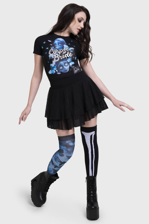 Killstar Corpse Bride Shrunken Tee Black