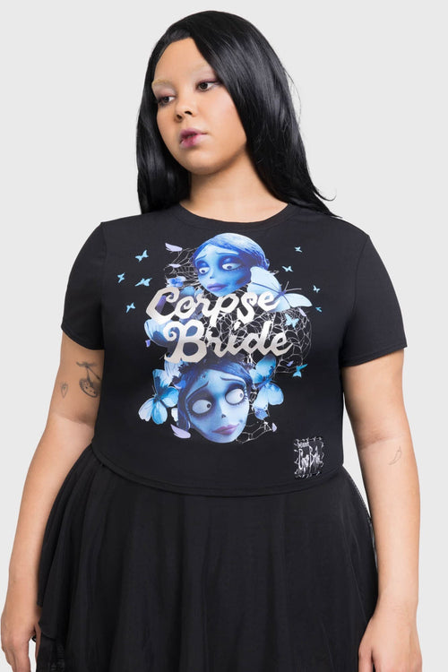 Killstar Corpse Bride Shrunken Tee Black