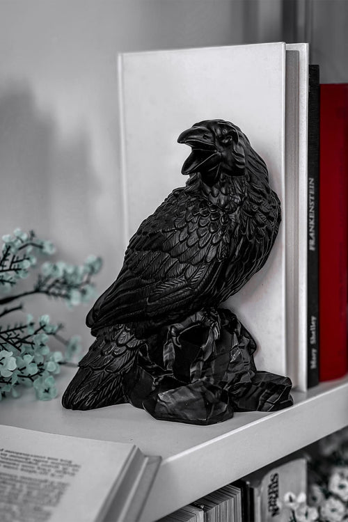 Killstar Corvus Bookends Black
