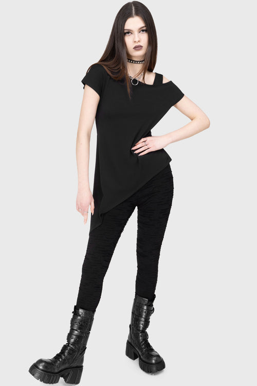 killstar Crescent Crew Leggings Black