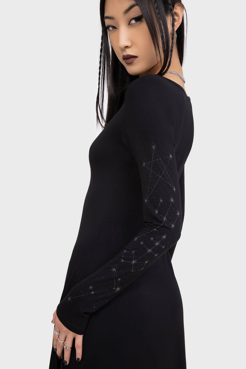 Killstar Crescent Doom Dress Black