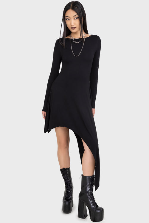killstar Crescent Doom Dress Black