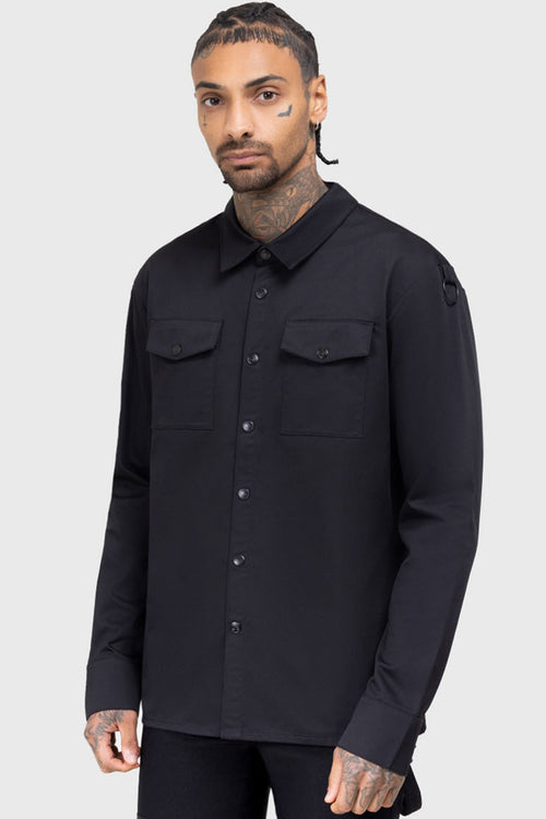 killstar Crescent Dread Shacket Black