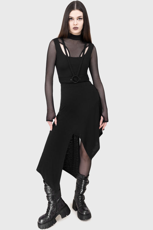 killstar Crimsolite Skirt Black