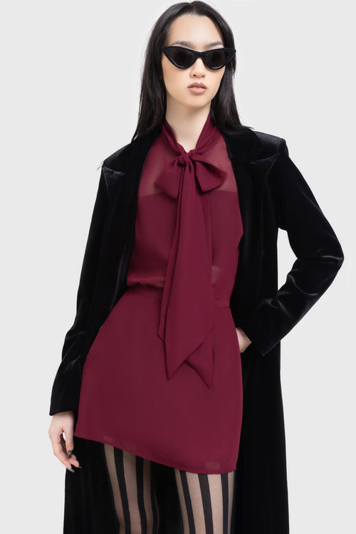 Killstar Crimson Oracle Skirt Red