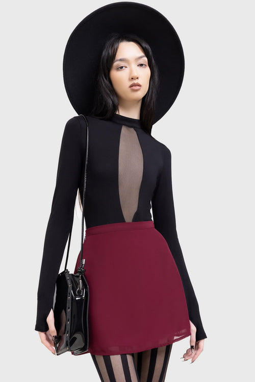 Killstar Crimson Oracle Skirt Red