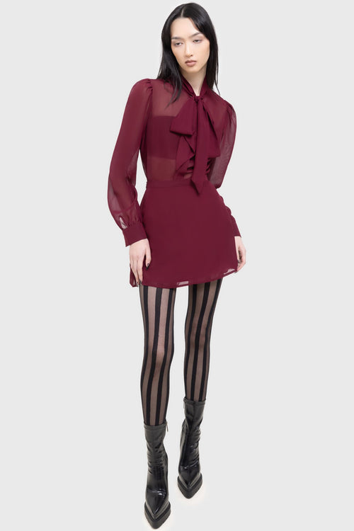 killstar Crimson Oracle Skirt Red