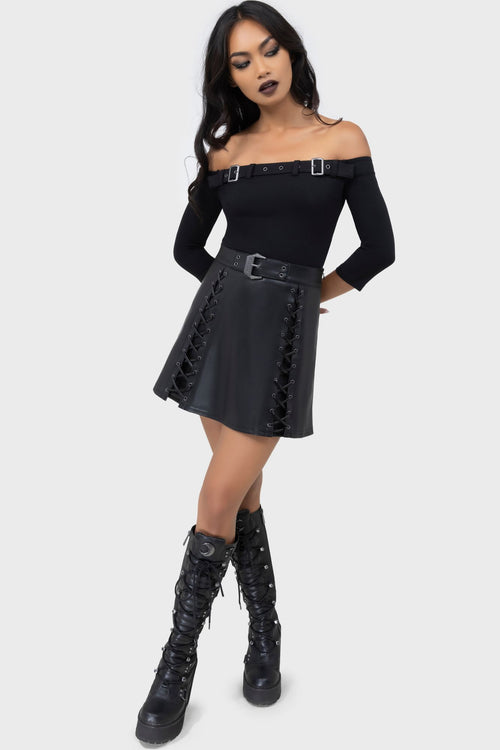 Killstar Cryptarose Top Black