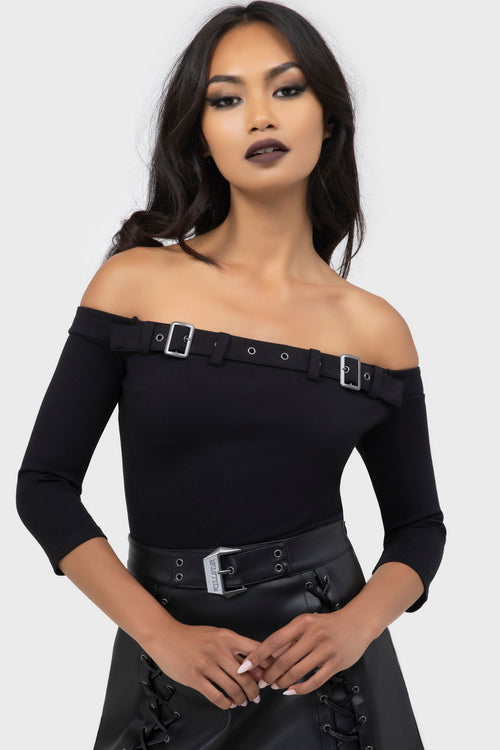 Killstar Cryptarose Top Black