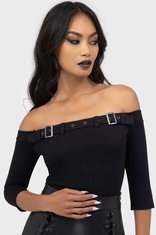 Killstar Cryptarose Top Black