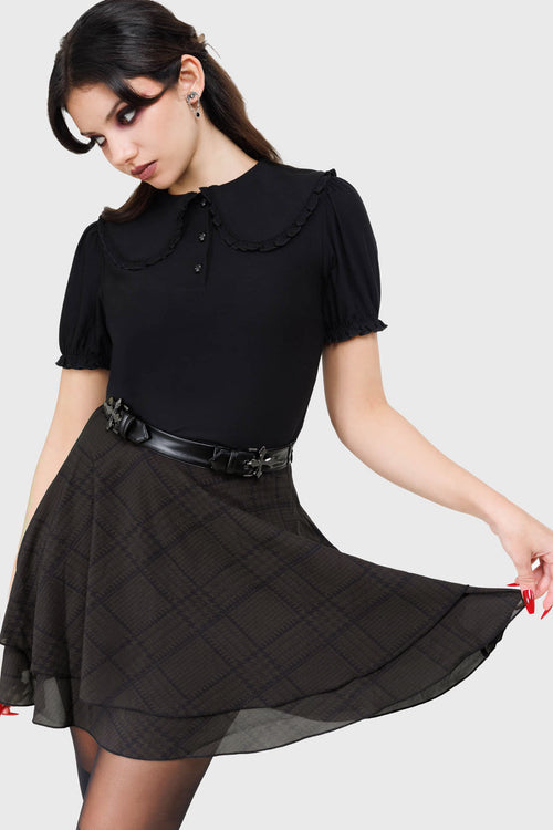 Killstar Cryptessa Skirt Tartan