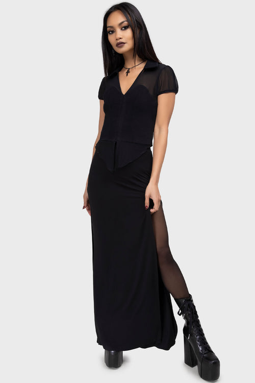 Killstar Cryptic Cora Top Black