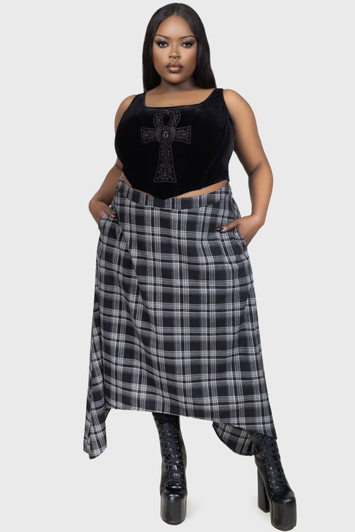 Killstar Cursed Meadows Skirt Tartan