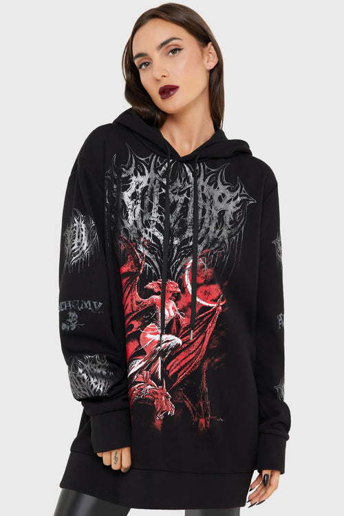 killstar Cusp Of Bathory Hoodie Black