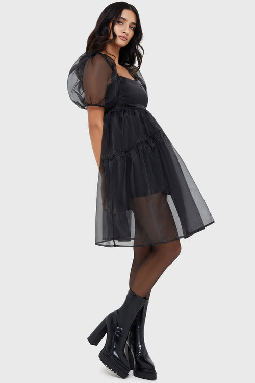 Killstar Dancing Shadows Dress Black