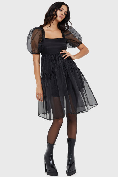 Killstar Dancing Shadows Dress Black