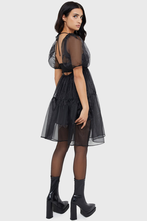 Killstar Dancing Shadows Dress Black