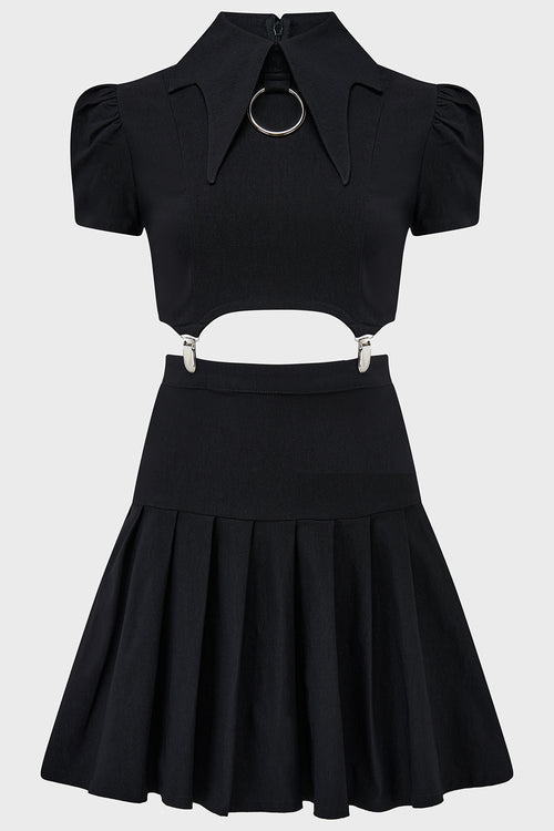 Killstar Darita Suspender Dress [B] Black