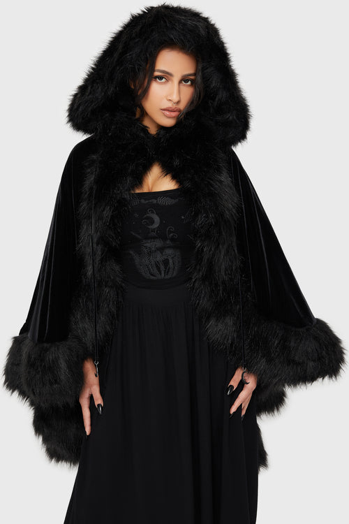 Killstar Dark Aura Cloak Black