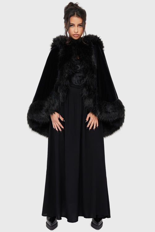 killstar Dark Aura Cloak Black