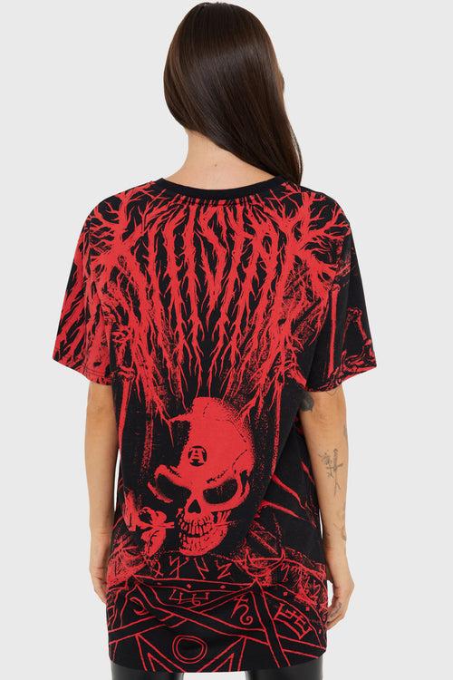 Killstar Dark Catharsis T Shirt Black/Red