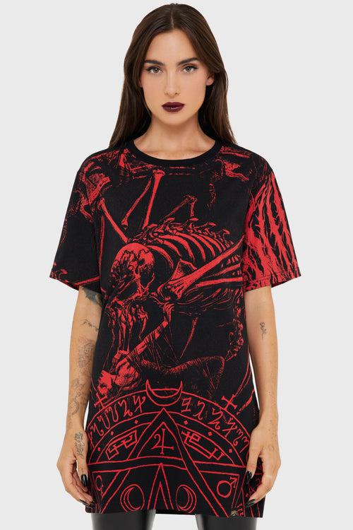 killstar Dark Catharsis T Shirt Black/Red