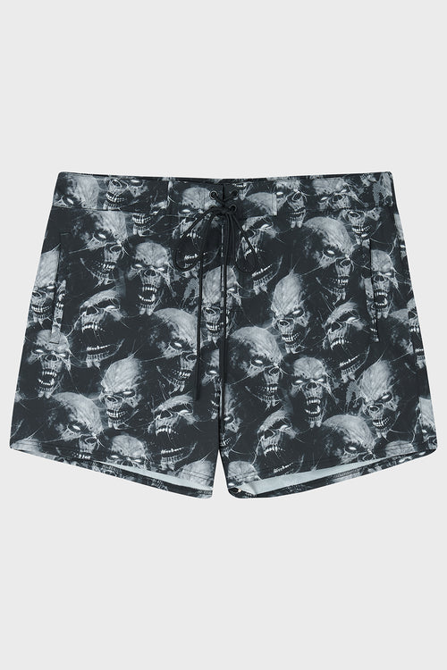 Killstar Dark Depths Swim Shorts Black