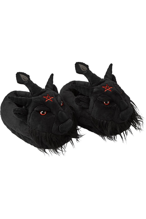Killstar Dark Lord Slippers Black