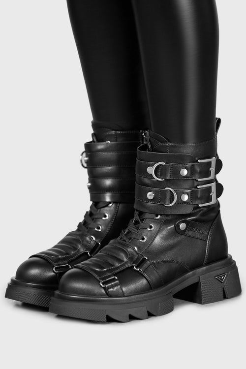 Killstar Dark Machine Boots Black