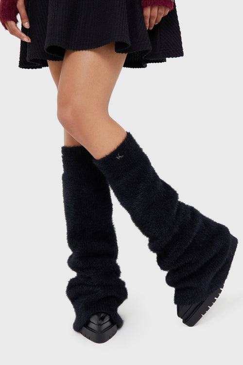 Killstar Dark Night Leg Warmers [Black] Black