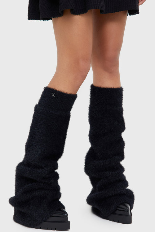 killstar Dark Night Leg Warmers [Black] Black