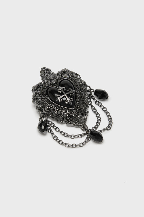 killstar Darkmoor Academy Brooch Black