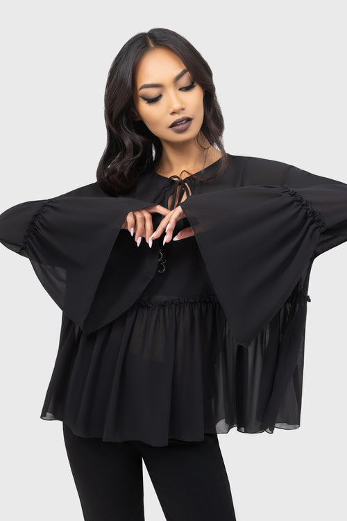Killstar Darkstra Blouse Black