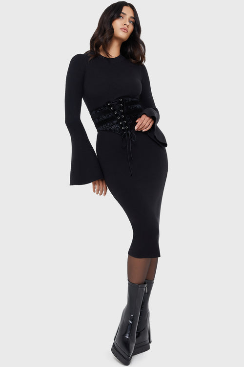 killstar Death Maiden Dress Black