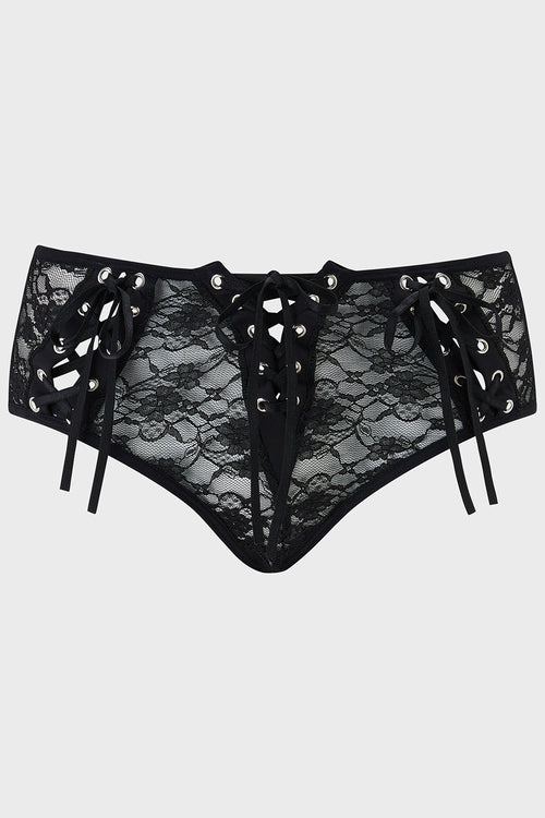 Killstar Death Petal Panty Black